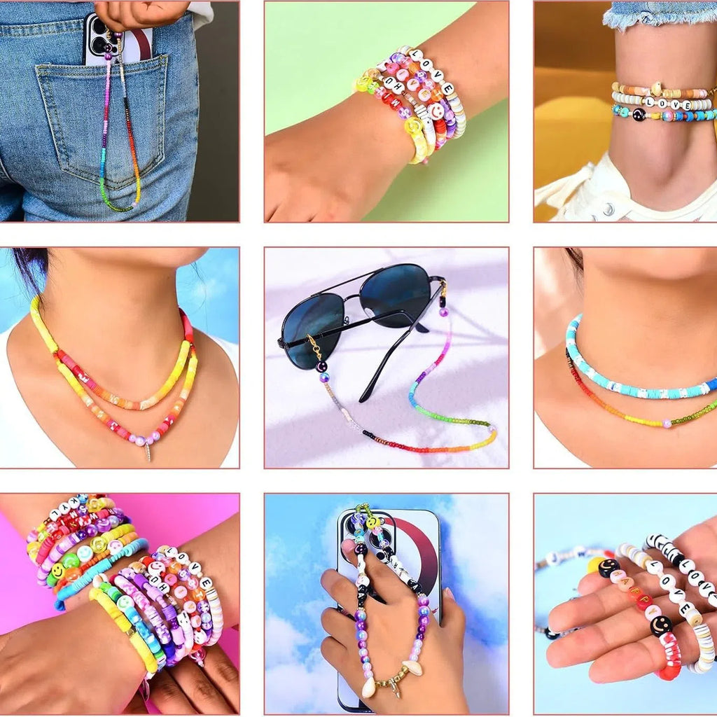 Heishi Clay Beads 6mm Polymer Colorful Matte Doughnut 1 Strand 3