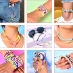 Heishi Clay Beads 6mm Polymer Colorful Matte Doughnut 1 Strand 3
