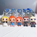 Acrylic Halloween Ghost Keychain Silicone Horror Character Charm 4