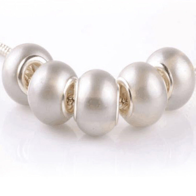 Glass Round Spacer Beads 10*15mm Large Hole 100pcs 14