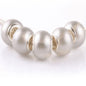 Glass Round Spacer Beads 10*15mm Large Hole 100pcs 14