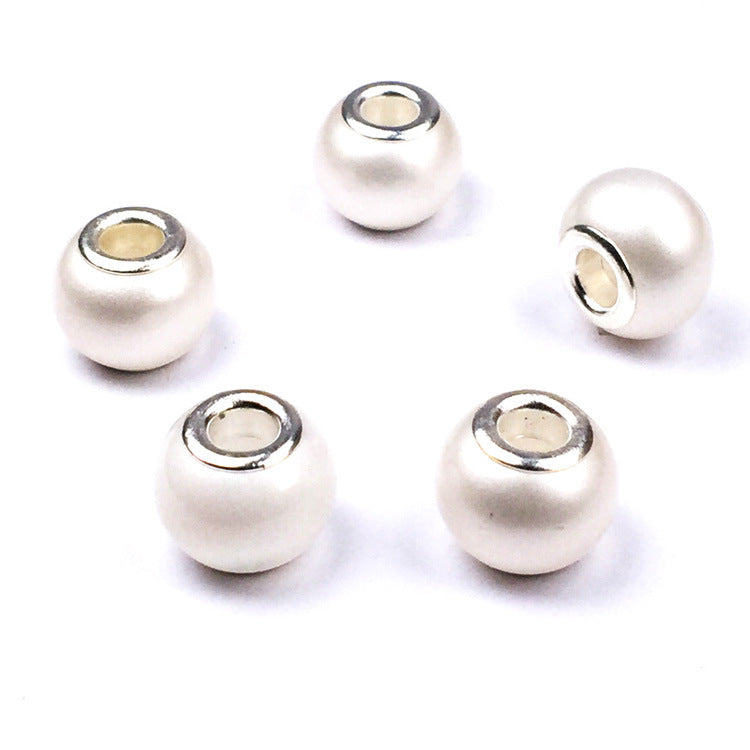 Glass Round Spacer Beads 10*15mm Large Hole 100pcs 7