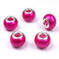 Glass Round Spacer Beads 10*15mm Large Hole 100pcs 4