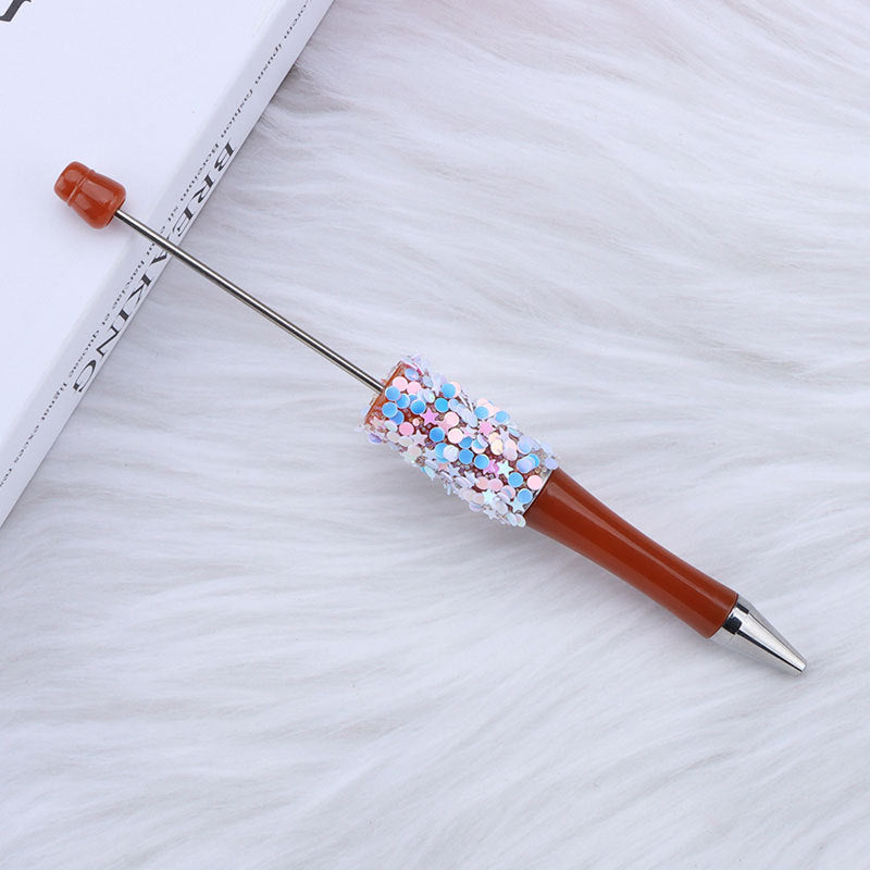 Star Sequin Creative Beadable Pen Plastic 25