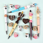 3D Coffee-Themed Silicone Focal Beads Cute Coffee Cups 20pcs