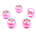 Glass Round Spacer Beads 10*15mm Large Hole 100pcs 6