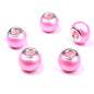 Glass Round Spacer Beads 10*15mm Large Hole 100pcs 6