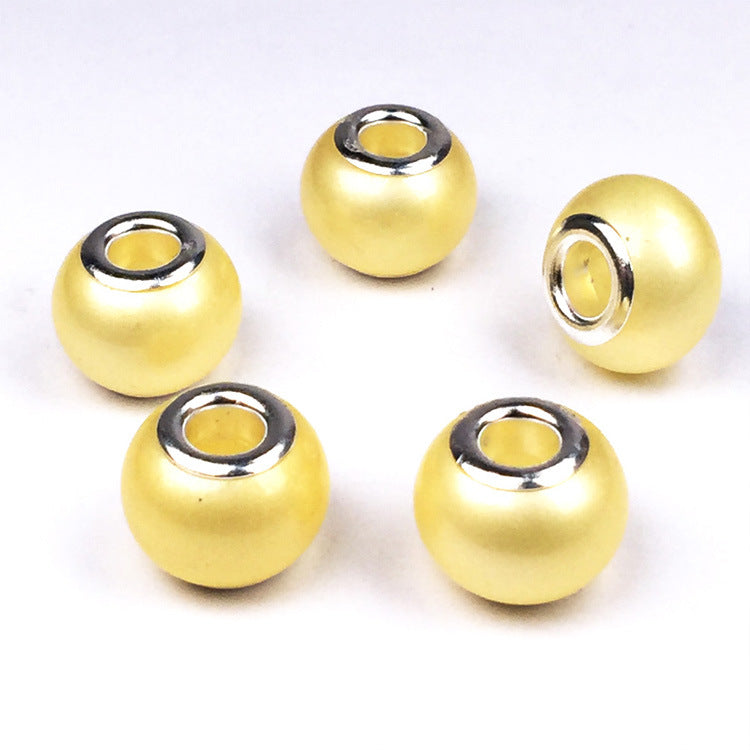 Glass Round Spacer Beads 10*15mm Large Hole 100pcs 12