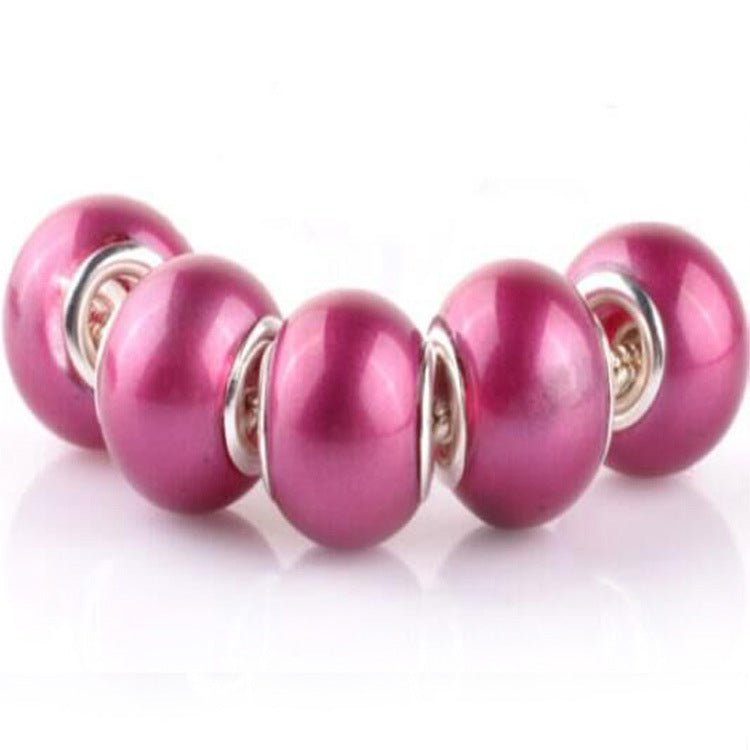 Glass Round Spacer Beads 10*15mm Large Hole 100pcs 16