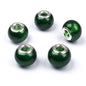 Glass Round Spacer Beads 10*15mm Large Hole 100pcs 21