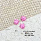 Fortune Cat Metal Beads 13mm Painted Glossy Lucky Colors 12