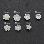 Pearl Imitation Flower Acrylic Beads 2-13mm White 100pcs 3