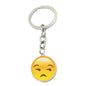 Metal Smiley Face Keychain Cheeky Wink Tongue Out Emoji Zinc Alloy 16