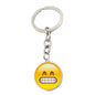 Metal Smiley Face Keychain Cheeky Wink Tongue Out Emoji Zinc Alloy 8