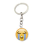 Metal Smiley Face Keychain Cheeky Wink Tongue Out Emoji Zinc Alloy 11