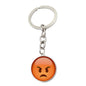 Metal Smiley Face Keychain Cheeky Wink Tongue Out Emoji Zinc Alloy 13