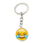 Metal Smiley Face Keychain Cheeky Wink Tongue Out Emoji Zinc Alloy 6