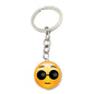 Metal Smiley Face Keychain Cheeky Wink Tongue Out Emoji Zinc Alloy 15