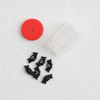 3D Black Bat Silicone Focal Beads Wholesale, Halloween Bottle Design