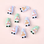 Silicone 3D Focal Beads Summer Dwarf Holding Flamingo 4