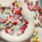 Character Metal Beads 17mm Hello Kitty Doll Head & Stamp Alloy 10pcs