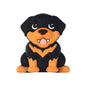 Silicone 3D Focal Beads Puppy Sitting Pose Smiling Face 20pcs 16