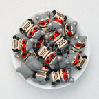 3D Raccoon Silicone Focal Beads Wholesale, Bad Example Quote Red Mask Design