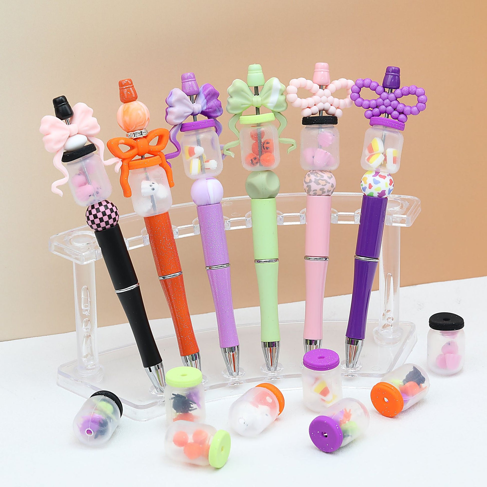 Silicone 3D Halloween Bottle Focal Beads 20 pcs