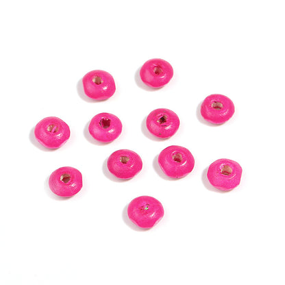 Wooden Round Spacer Beads 6mm 8mm Colorful Dyed Schima 250g 9