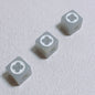 Painted Round Square Acrylic Beads 14mm 21mm Clover Pattern Enamel 10pcs 8
