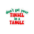 Silicone Focal Beads Holiday Text Don Get Your Tinsel In A Tangle 20pcs