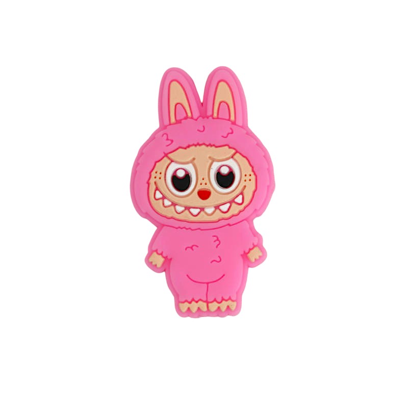 Silicone Focal Beads Bunny Characters Standing Upright 20pcs 3