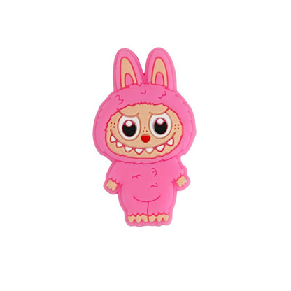 Silicone Focal Beads Bunny Characters Standing Upright 20pcs 3