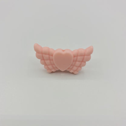 Wing Silicone Beads Mixed Colors 20pcs 19