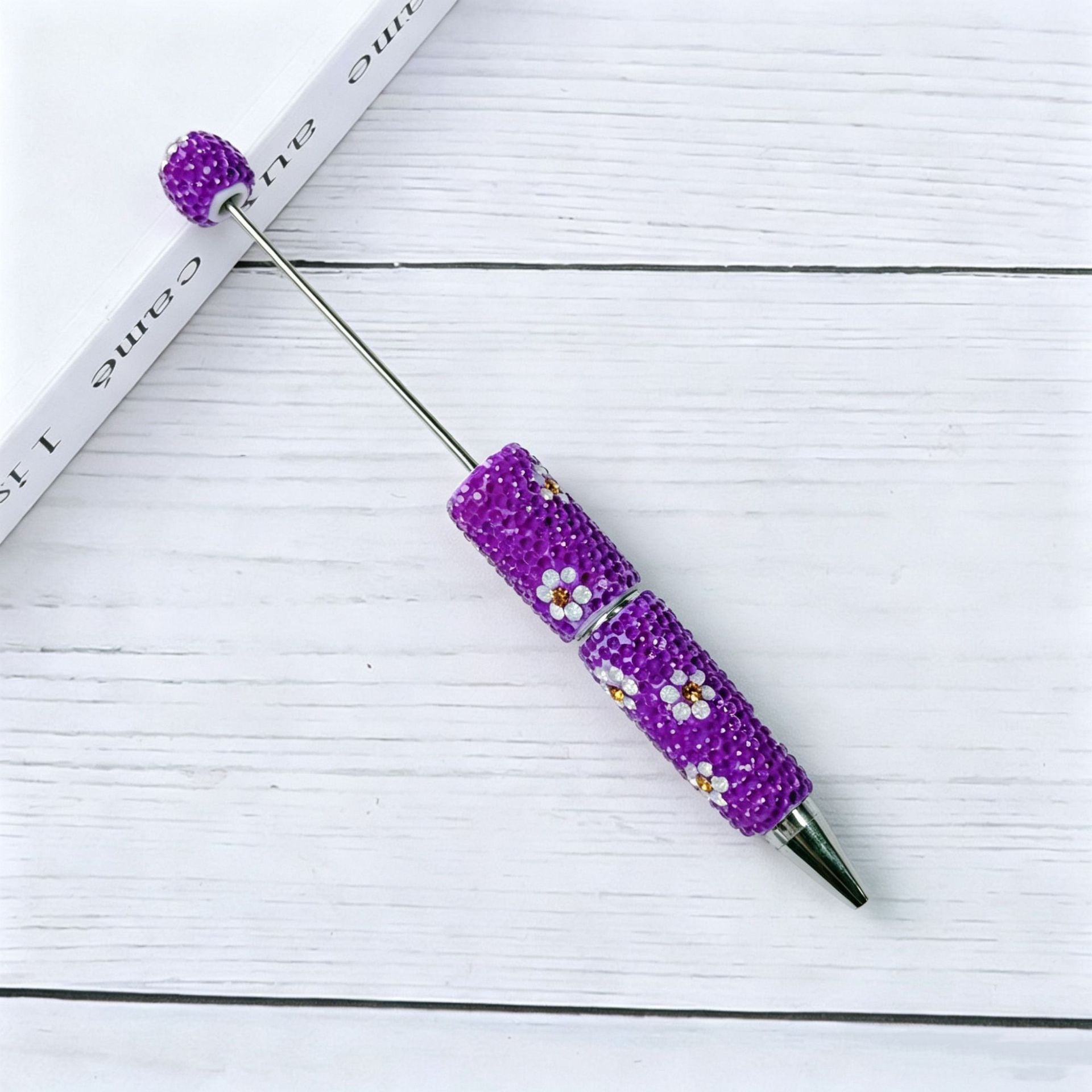 Candy Color Daisy Crystal Beadable Pen  15