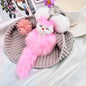 Fashion Plush Fox Keychain Soft Tail Wild Animal Charm 7