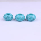 Acrylic Flat Spacer Beads 15x9mm Imitation Turquoise 50pcs 3