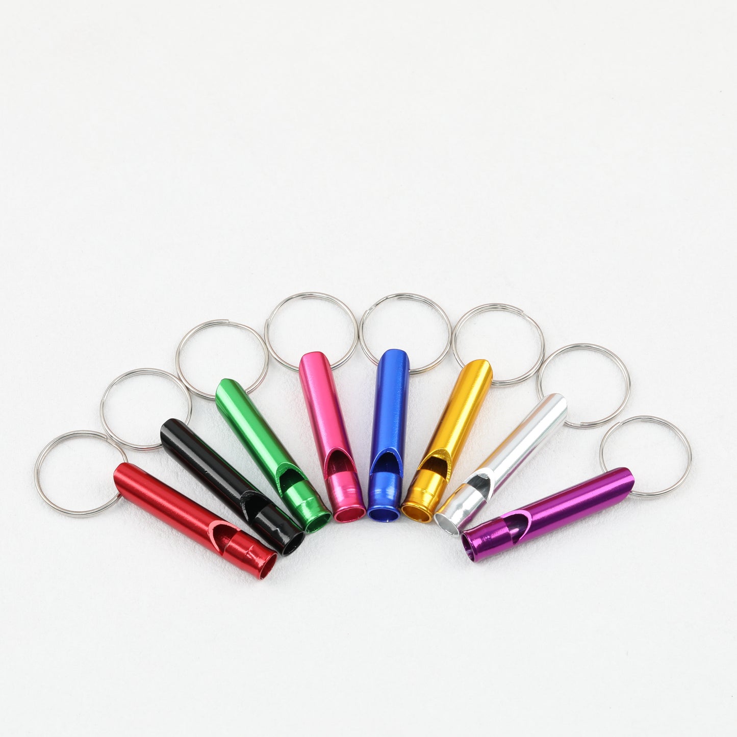 Outdoor Survival Whistle Keychain Aluminum Alloy Lightweight Durable