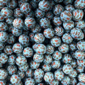 15mm Silicone Beads Dessert Themed Printed Design 50pcs