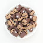 3D Dark Brown Coffee Cup Silicone Focal Beads 20Pcs  2