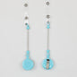 Beadable Badge Reels Retractable ID Keychain Clip - Sky blue