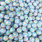 Easter 15mm Silicone Beads Yellow Red Color Egg Printed 50pcs 3