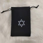 Tarot Card Velvet Drawstring Bags Celestial Esoteric Design 5pcs 18x11.5cm 11