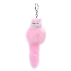 Fashion Plush Fox Keychain Soft Tail Wild Animal Charm 5
