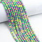 Flat Clay Beads 6mm Colorful Mixed Polymer Spacer 10strands 14