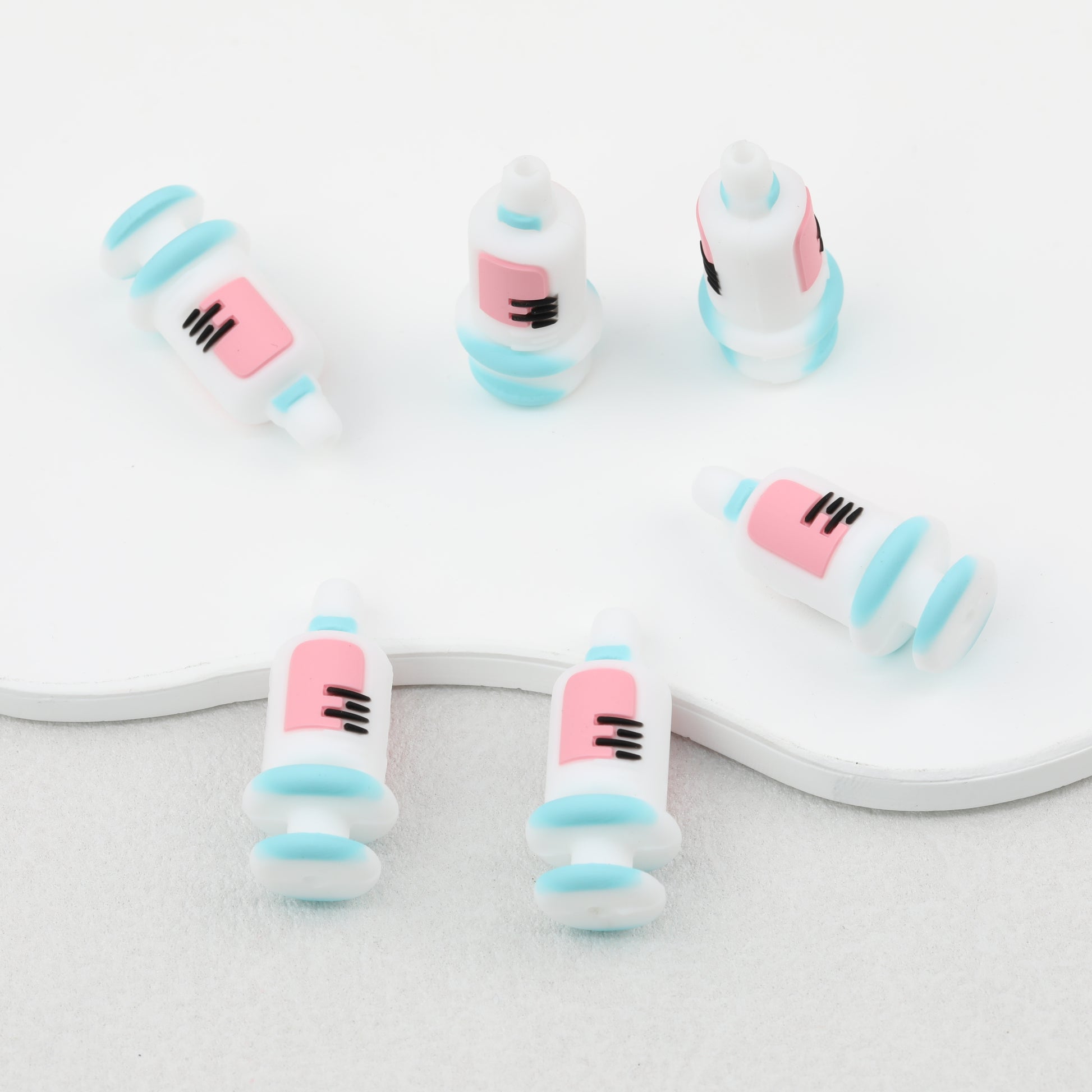 Medical Syringe 3D Silicone Focal Beads 20 pcs 2