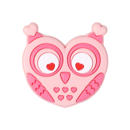 Silicone Focal Beads Valentine Day Heart Shaped Bee Owl Fox Sloth Kitten 20pcs 12