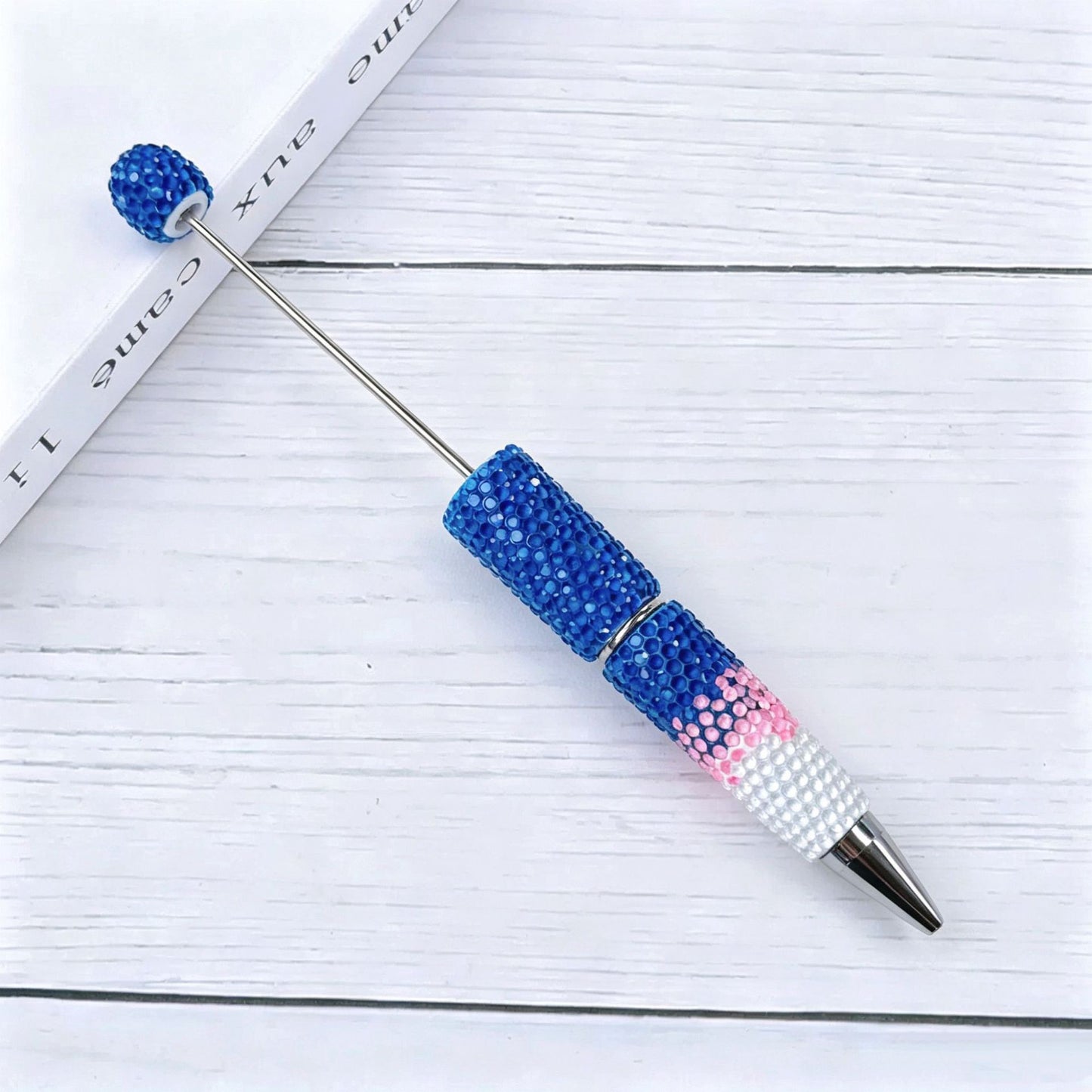 Creative DIY Candy Color Matching Rhinestones Beadable Pen 15