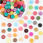Sugar Resin Round Spacer Beads Colorful Jelly 12mm 100pcs