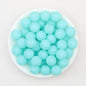 15mm Glitter Silicone Round Beads with 2.5mm Hole 50pcs 7
